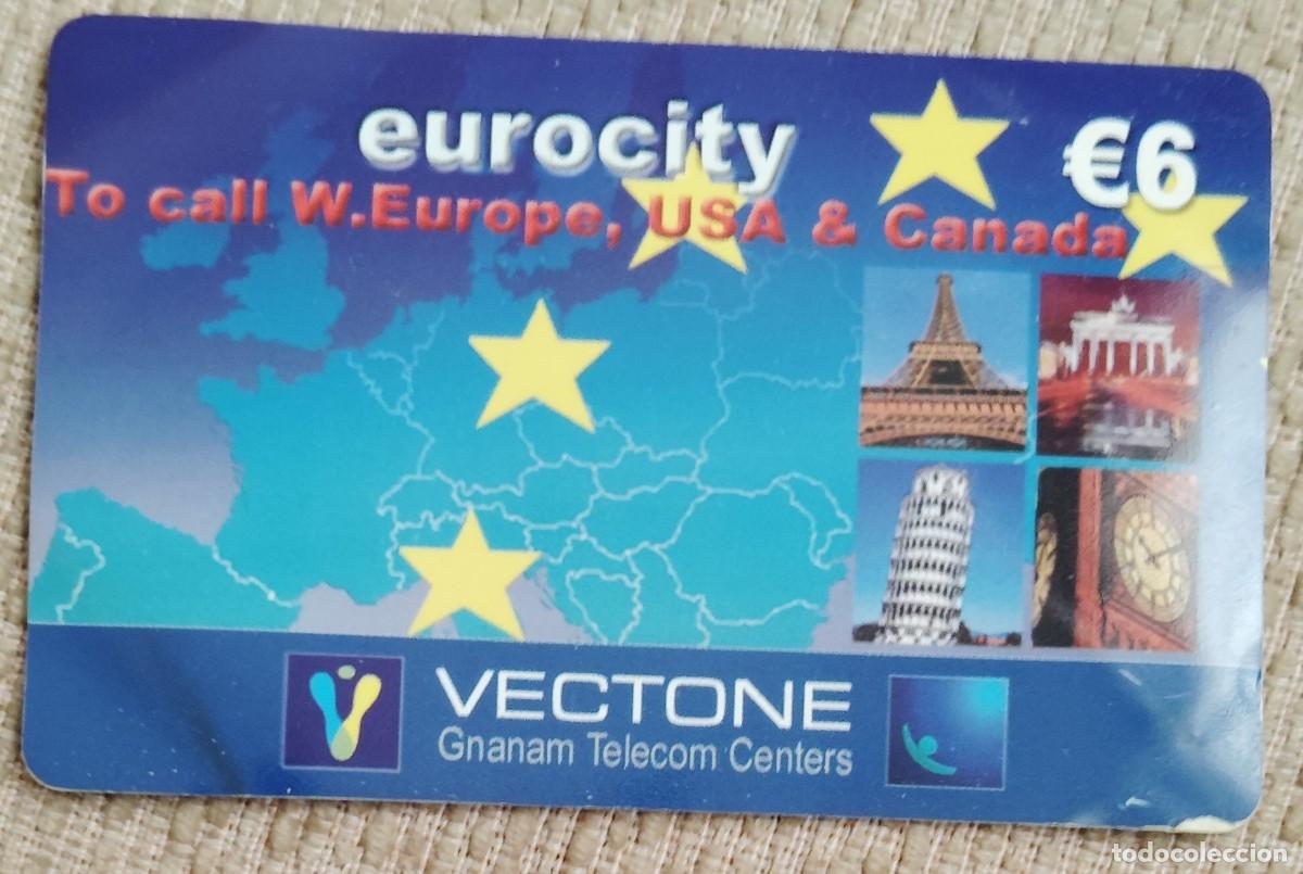 Tarjetas telef&oacute;nicas de colecci&oacute;n: Tarjeta telef&oacute;nica. EuroCity