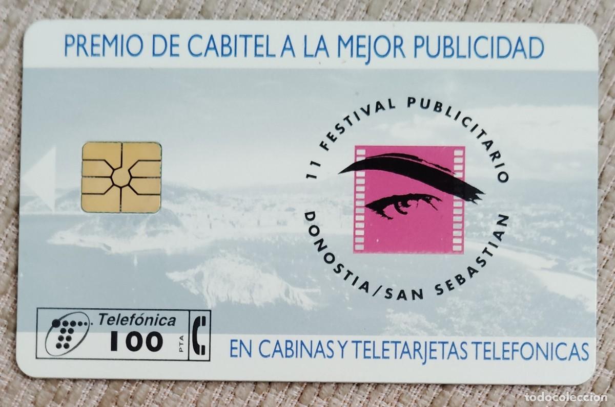 Tarjetas telef&oacute;nicas de colecci&oacute;n: Tarjeta telef&oacute;nica. Festival Publicitario Donostia
