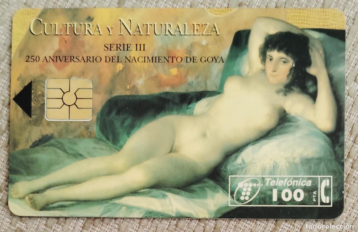 Tarjetas telef&oacute;nicas de colecci&oacute;n: Tarjeta telef&oacute;nica. 250 Aniversario Nacimiento de Goya