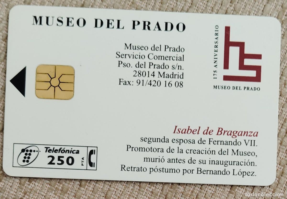 Tarjetas telef&oacute;nicas de colecci&oacute;n: Tarjeta telef&oacute;nica. Museo del Prado. Isabel de Braganza