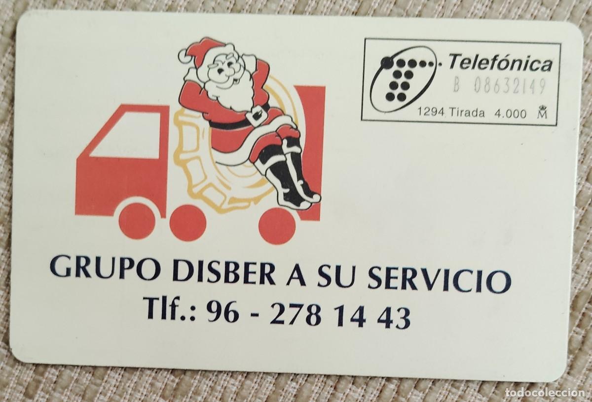 Tarjetas telef&oacute;nicas de colecci&oacute;n: Tarjeta telef&oacute;nica. Grupo Disber