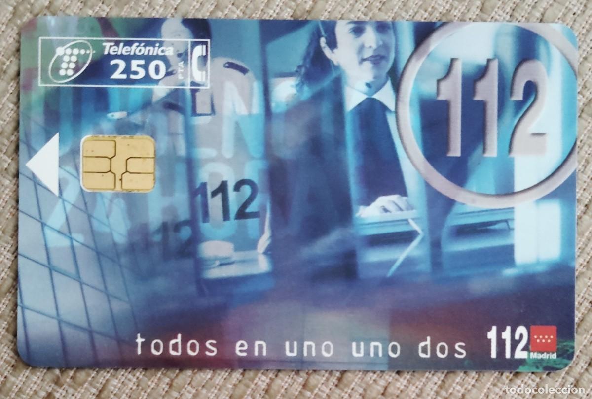 Tarjetas telef&oacute;nicas de colecci&oacute;n: Tarjeta telef&oacute;nica. 112