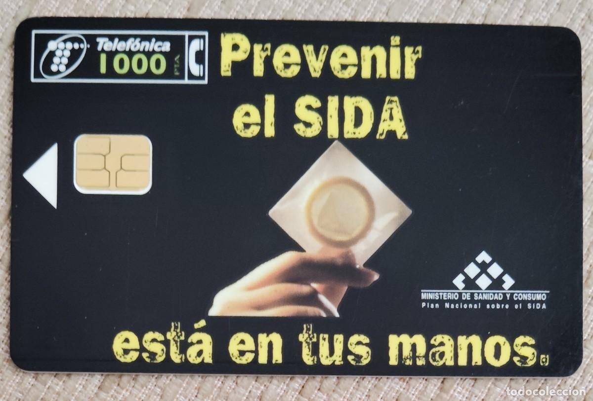 Tarjetas telef&oacute;nicas de colecci&oacute;n: Tarjeta telef&oacute;nica. Prevenir el SIDA