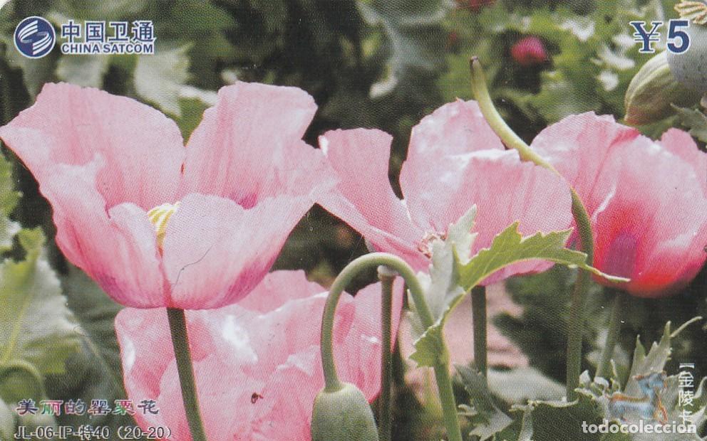 Tarjetas telef&oacute;nicas de colecci&oacute;n: CHINA. JL-06-IP-40(20-20). FLORES - FLOWERS. 2006-12-31. (772)