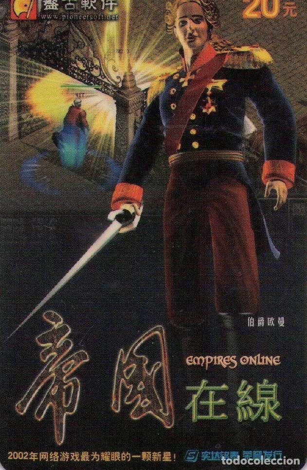 Tarjetas telef&oacute;nicas de colecci&oacute;n: CHINA. VIDEOJUEGO, EMPIRES ONLINE. (408)