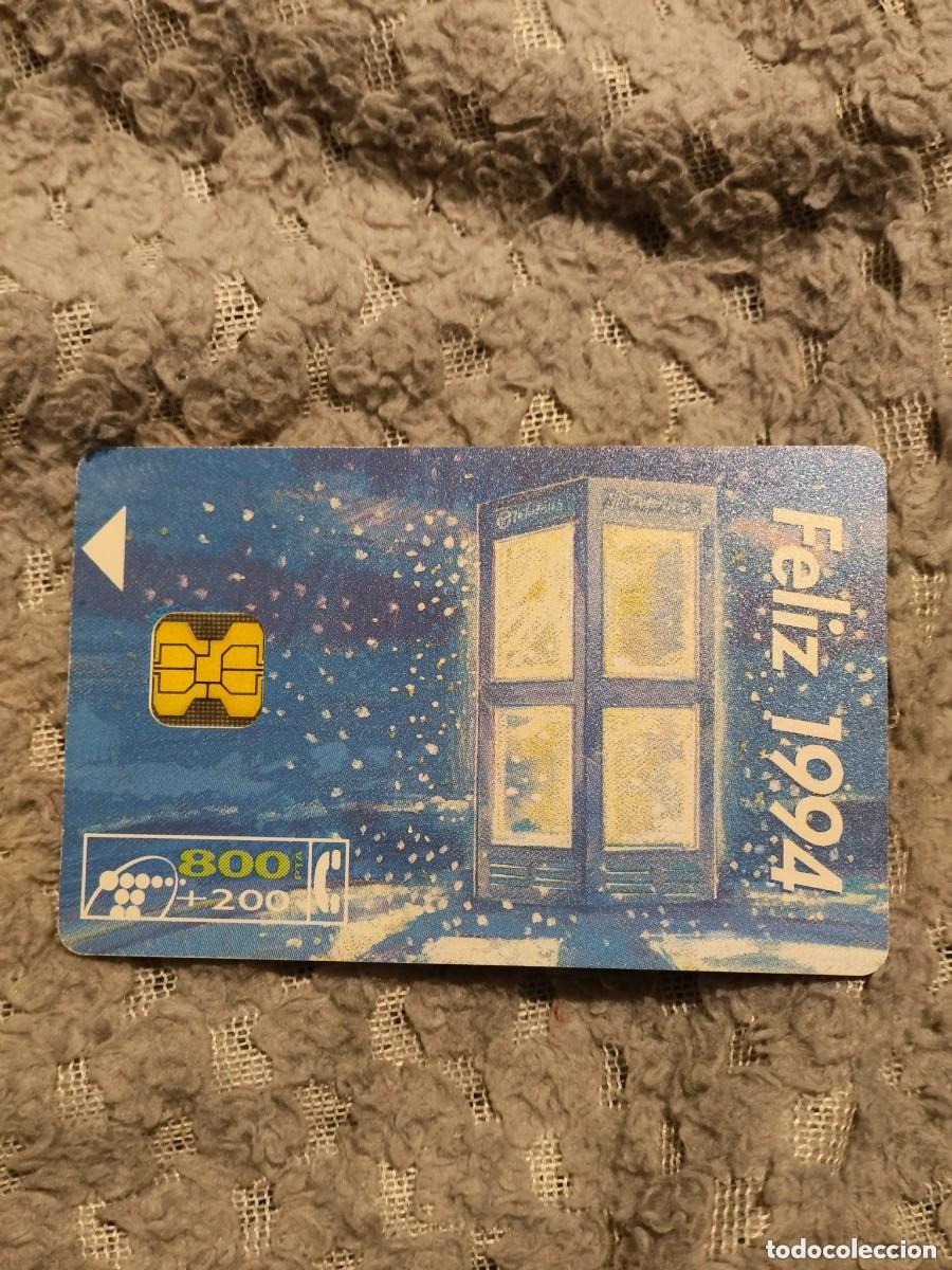 Sammlung von Telefonkarten: Tarjeta Telef&oacute;nica FELIZ 1994 ESTAS FIESTAS, M&Aacute;S CERCA