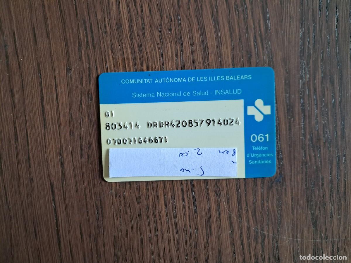 Tarjetas telef&oacute;nicas de colecci&oacute;n: tarjeta, sistema nacional de salud, Insalud, Illes Balears.