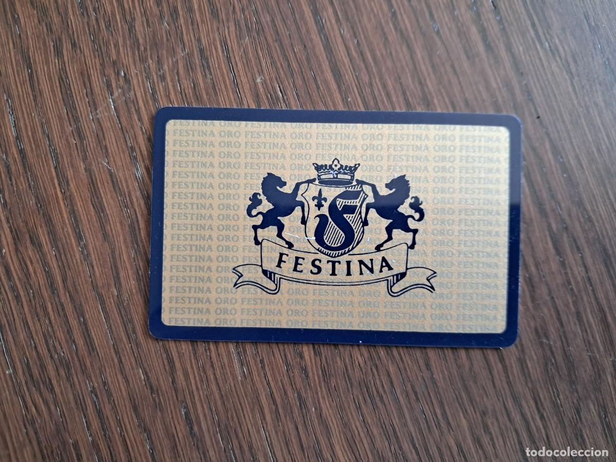 Tarjetas telef&oacute;nicas de colecci&oacute;n: tarjeta de garant&iacute;a de Festina, a&ntilde;o 1998.