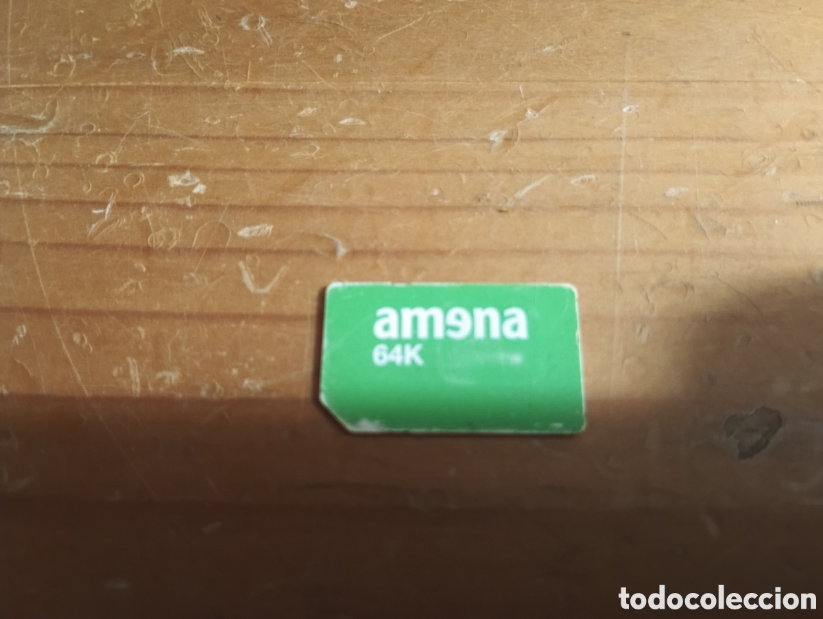 Tarjetas telef&oacute;nicas de colecci&oacute;n: Tarjeta SIM Amena 64K antigua tel&eacute;fono m&oacute;vil