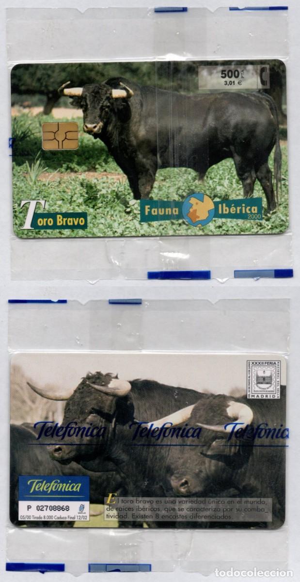 Tarjetas telef&oacute;nicas de colecci&oacute;n: TARJETA TELEFONICA NUEVA PRECINTADA DE 500 PTS- FAUNA IBERICA - TORO BRAVO