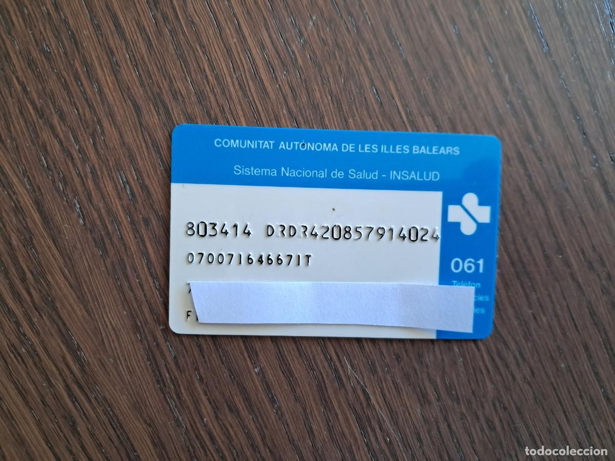 Tarjetas telef&oacute;nicas de colecci&oacute;n: tarjeta seguridad social, Insalud, Islas Baleares.