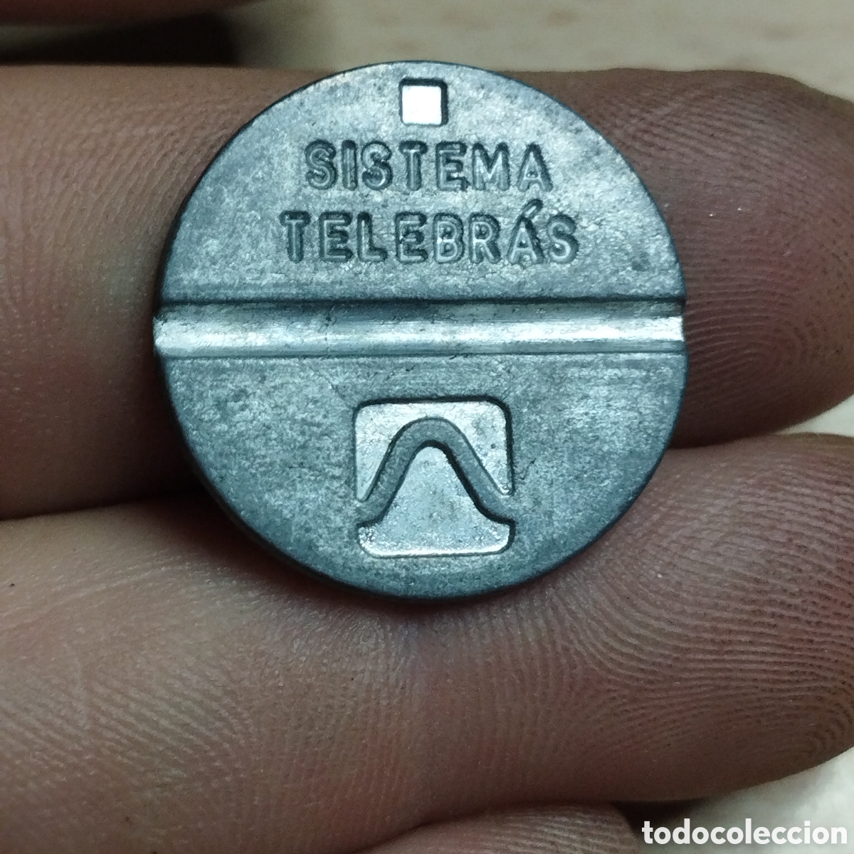 Tarjetas telef&oacute;nicas de colecci&oacute;n: Ficha token. Telefonos Brasil. 1988. Sistema Telebras. Local Fontamac.