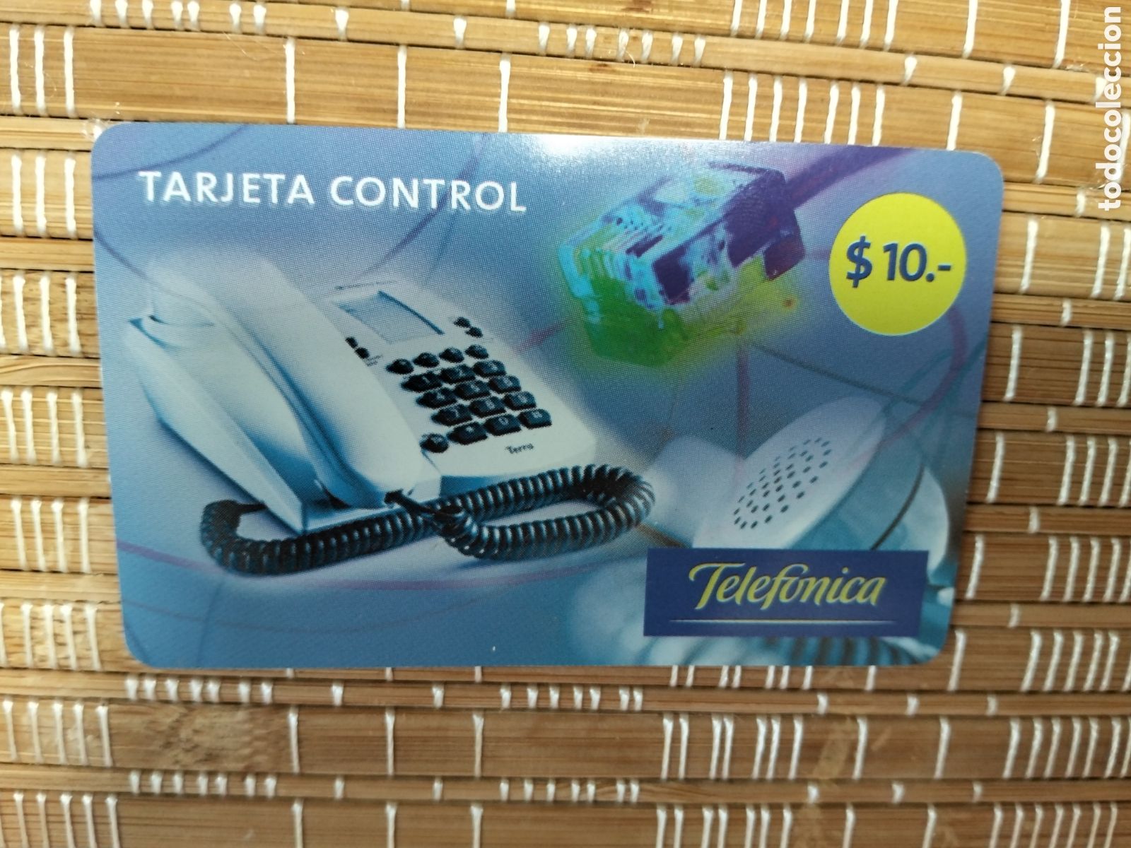 Sammlung von Telefonkarten: Tarjeta control telef&oacute;nica argentina 10 $