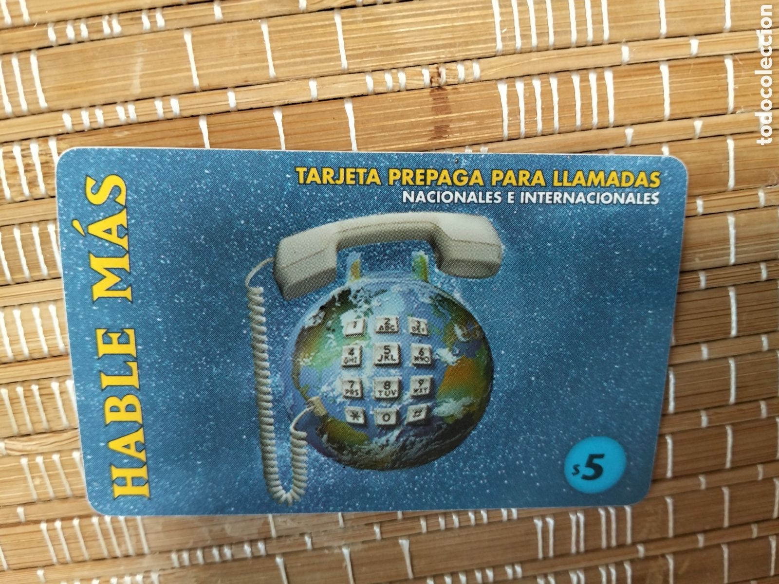 Sammlung von Telefonkarten: Tarjeta prepaga hable m&aacute;s argentina 5 $