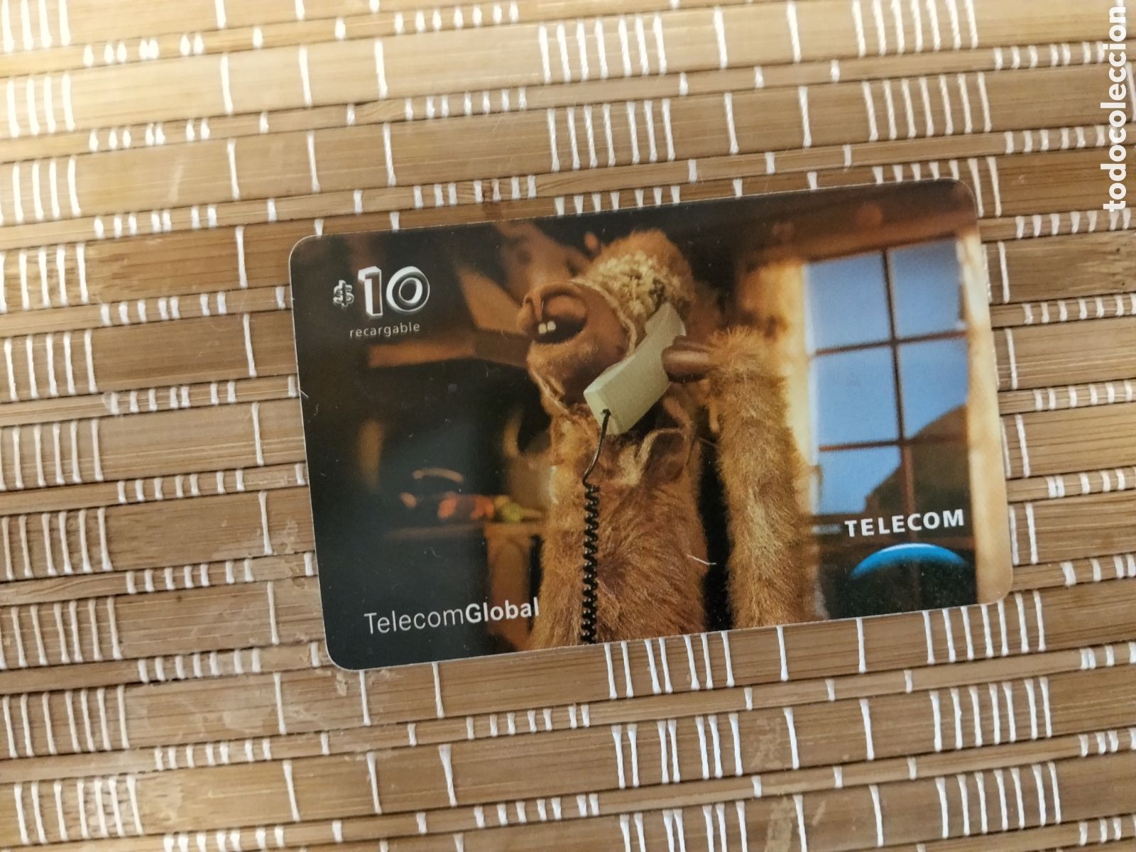 Collection telephone cards: Tarjeta telef&oacute;nica recargable telecom global llamadas 10 $ argentina la llama que llama a&ntilde;o 2002 apr