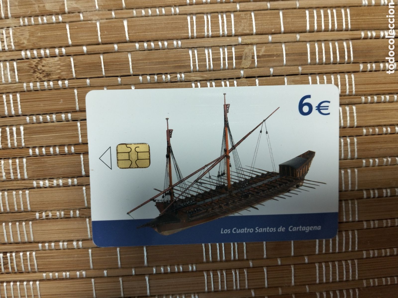 Collection telephone cards: Tarjeta telef&oacute;nica llamadas los cuatro santos de cartagena 6 &euro; 8/2003