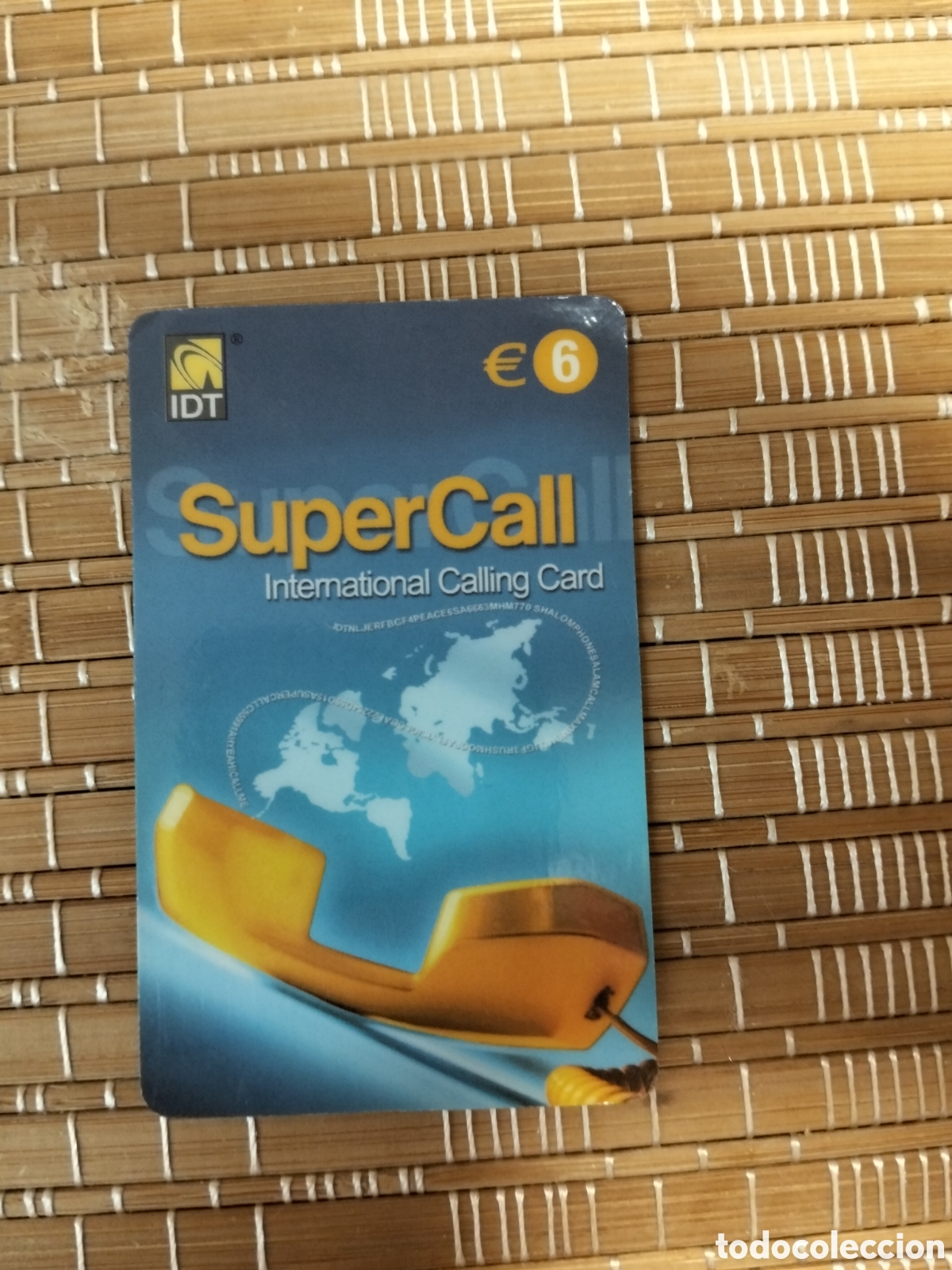 Tarjetas telef&oacute;nicas de colecci&oacute;n: Supercall international calling card 6 &euro; espa&ntilde;a 2005 aproximadamente