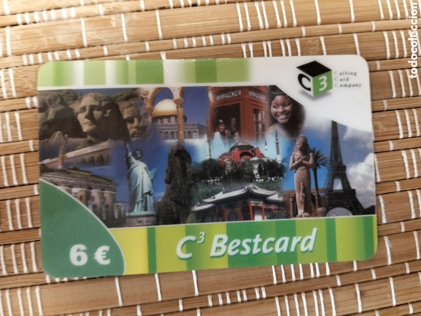 Collection telephone cards: C3 BESTcard calling card company 6 &euro; espa&ntilde;a 2005 aproximadamente