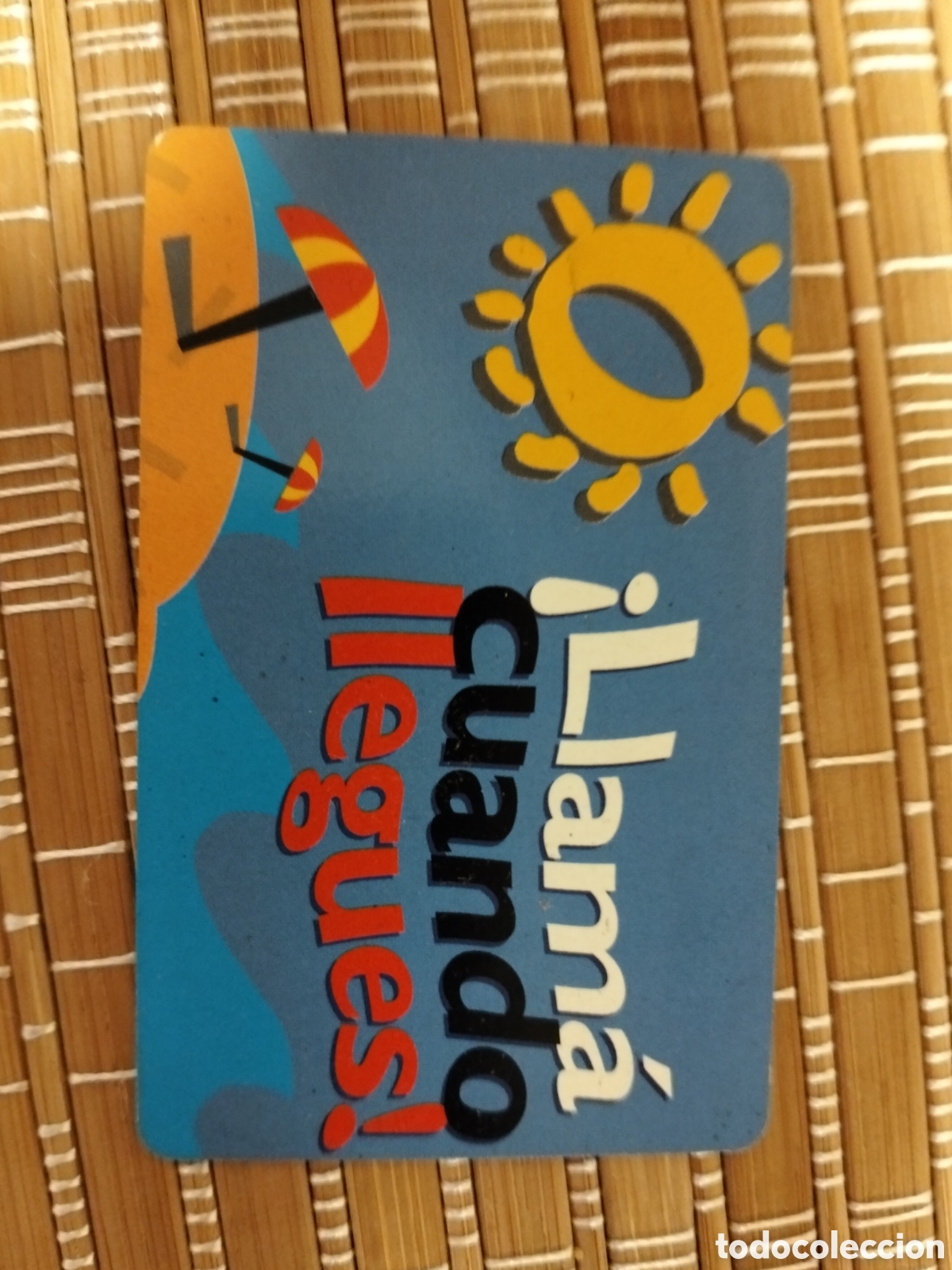 Tarjetas telef&oacute;nicas de colecci&oacute;n: Tarjeta llamadas telef&oacute;nica de argentina llama cuando llegues serie d7 10/1996 20 fichas