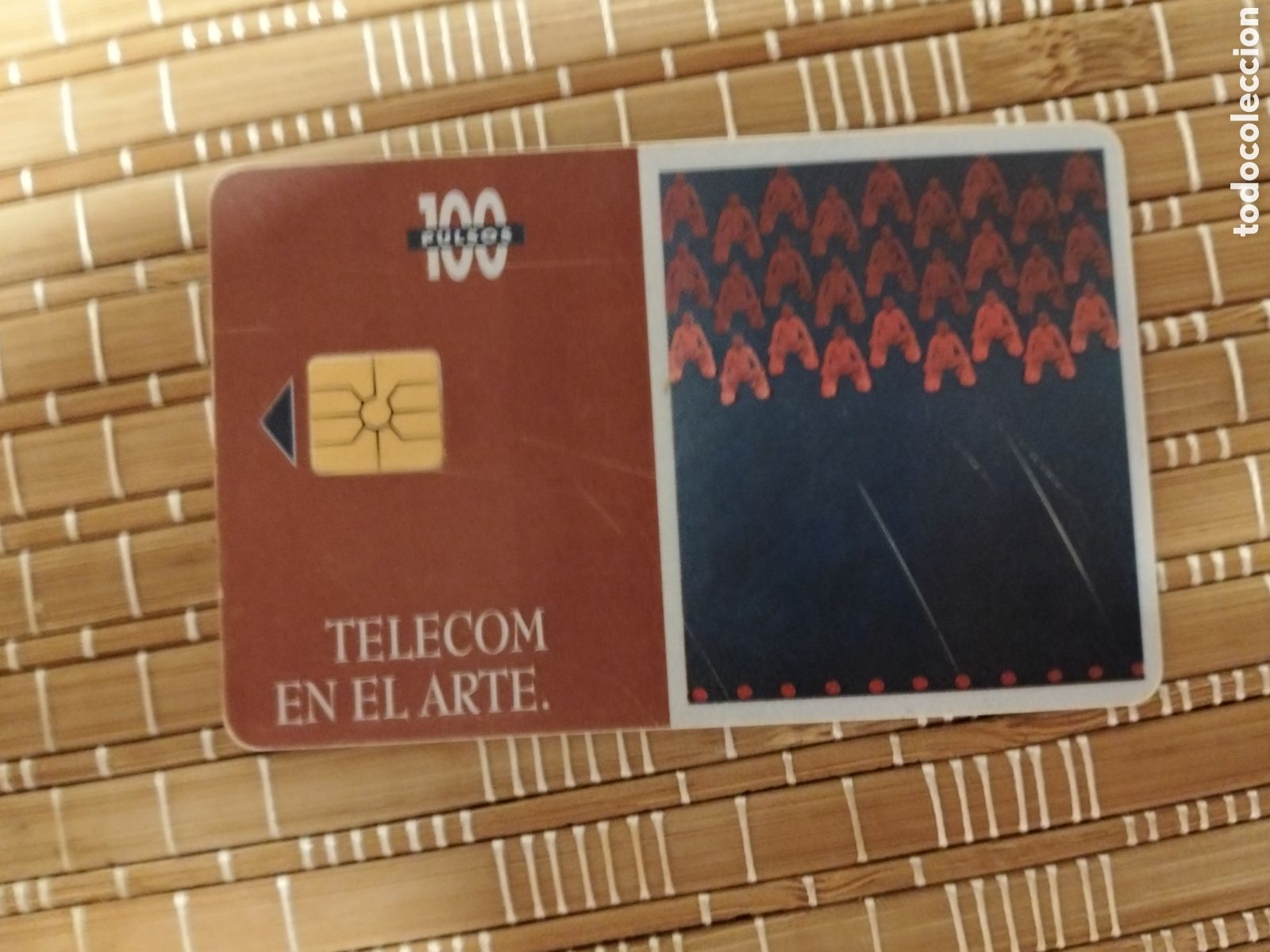 Tarjetas telef&oacute;nicas de colecci&oacute;n: Tarjeta telef&oacute;nica llamadas telecom en el arte. 100 pulsos. Argentina 09/1995