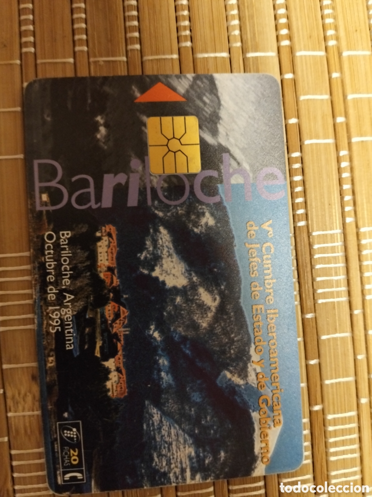 Tarjetas telef&oacute;nicas de colecci&oacute;n: Tarjeta llamadas telef&oacute;nica de argentina Bariloche 20 fichas octubre 1995 serie c3(20)