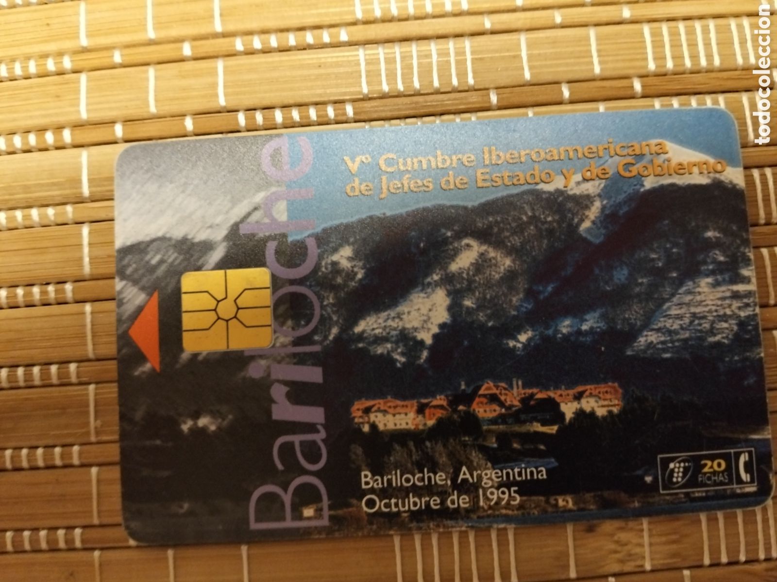 Sammlung von Telefonkarten: Tarjeta llamadas telef&oacute;nica de argentina Bariloche 20 fichas octubre 1995 serie c3(20)