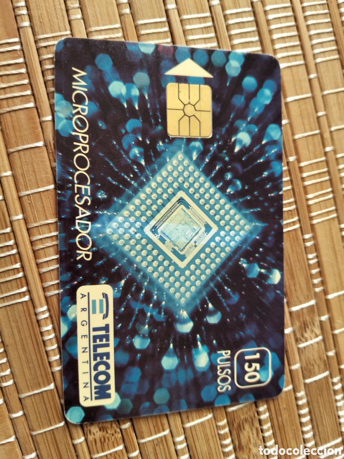 Tarjetas telef&oacute;nicas de colecci&oacute;n: Tarjeta telef&oacute;nica llamadas telecom argentina 150 pulsos microprocesador a&ntilde;o 2000 aproximadamente