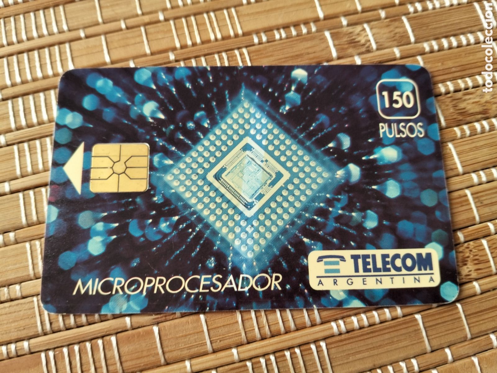 Sammlung von Telefonkarten: Tarjeta telef&oacute;nica llamadas telecom argentina 150 pulsos microprocesador a&ntilde;o 2000 aproximadamente