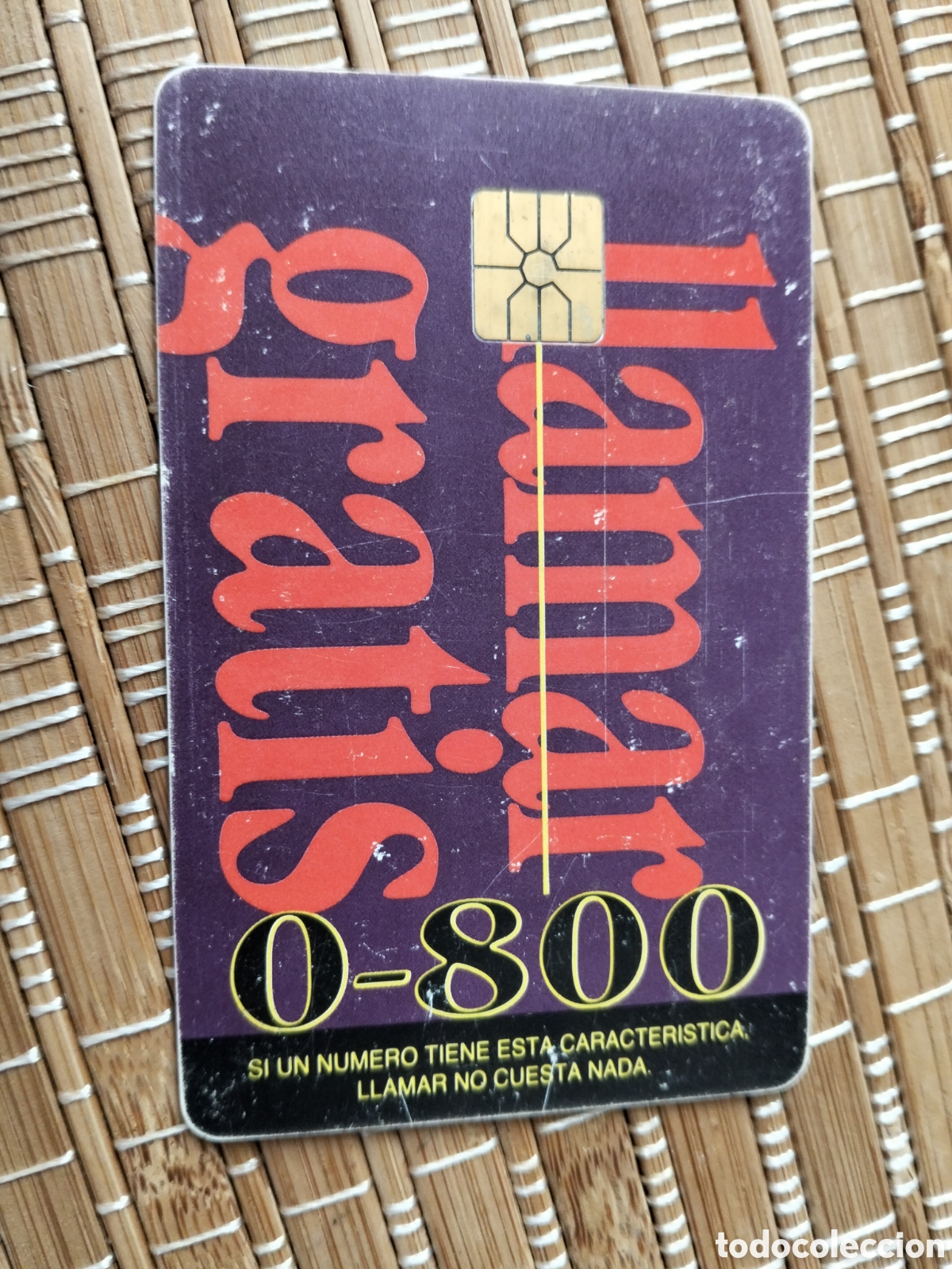 Tarjetas telef&oacute;nicas de colecci&oacute;n: Tarjeta llamadas telef&oacute;nica telecom argentina llamar gratis 0-800 100 pulsos $ 5,10 06/1995