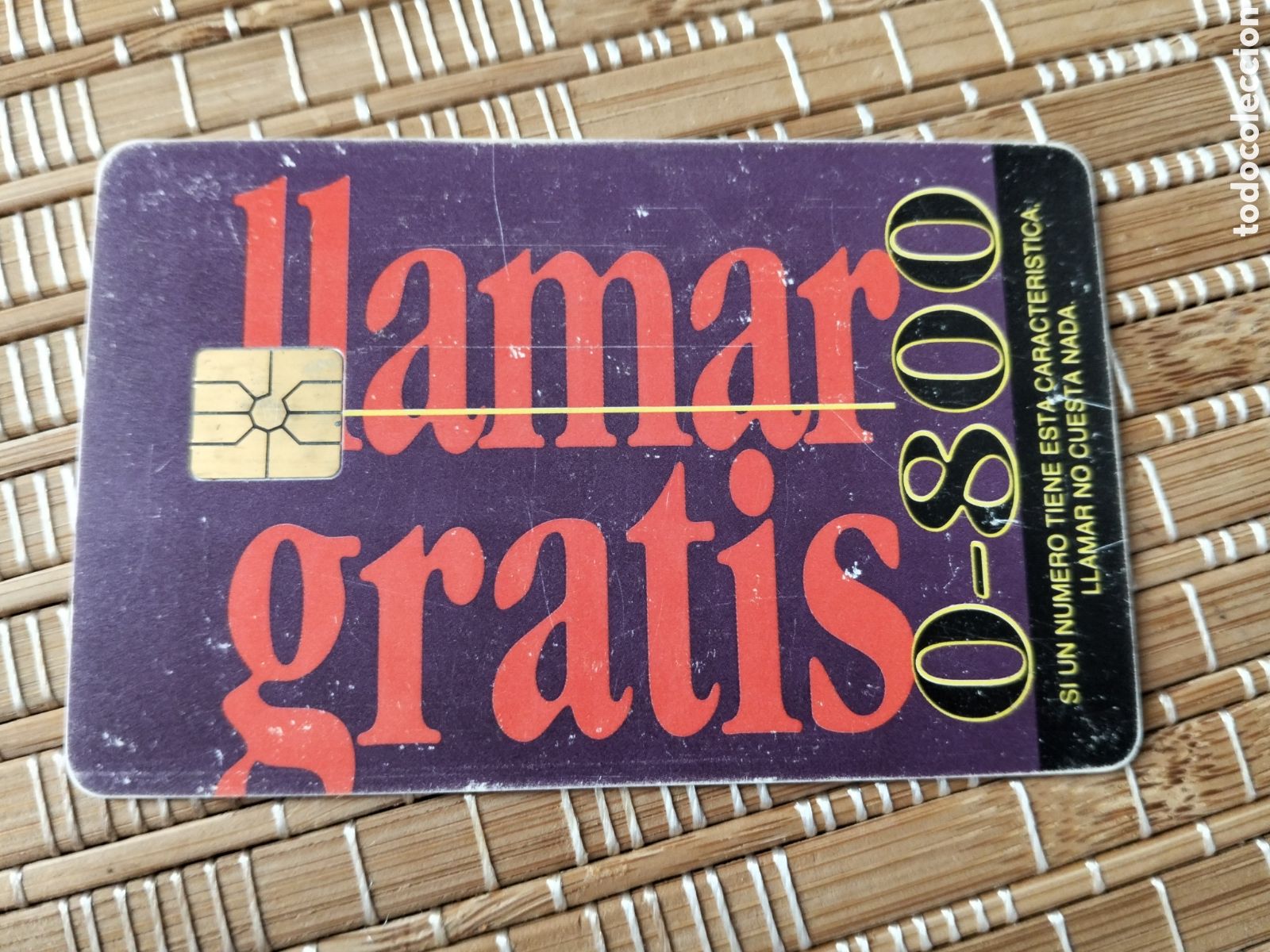 Sammlung von Telefonkarten: Tarjeta llamadas telef&oacute;nica telecom argentina llamar gratis 0-800 100 pulsos $ 5,10 06/1995
