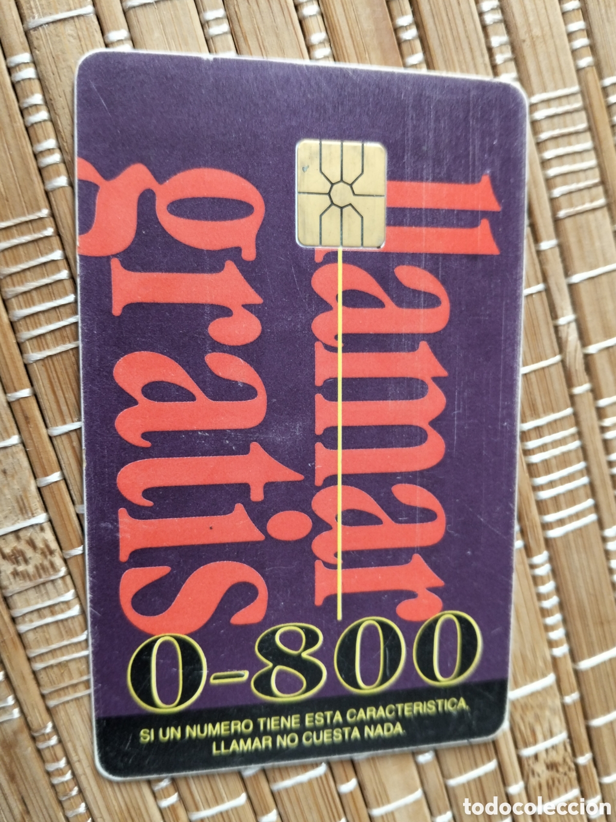 Tarjetas telef&oacute;nicas de colecci&oacute;n: Tarjeta llamadas telef&oacute;nica telecom argentina llamar gratis 0-800 100 pulsos $ 5,10 06/1995