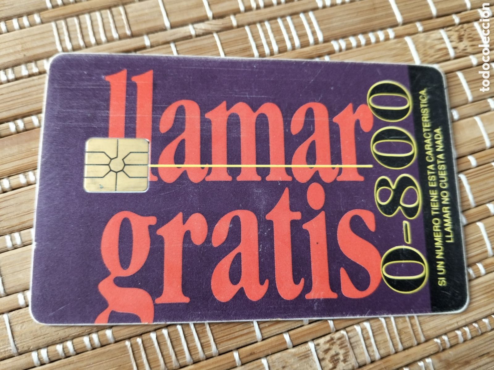 Sammlung von Telefonkarten: Tarjeta llamadas telef&oacute;nica telecom argentina llamar gratis 0-800 100 pulsos $ 5,10 06/1995