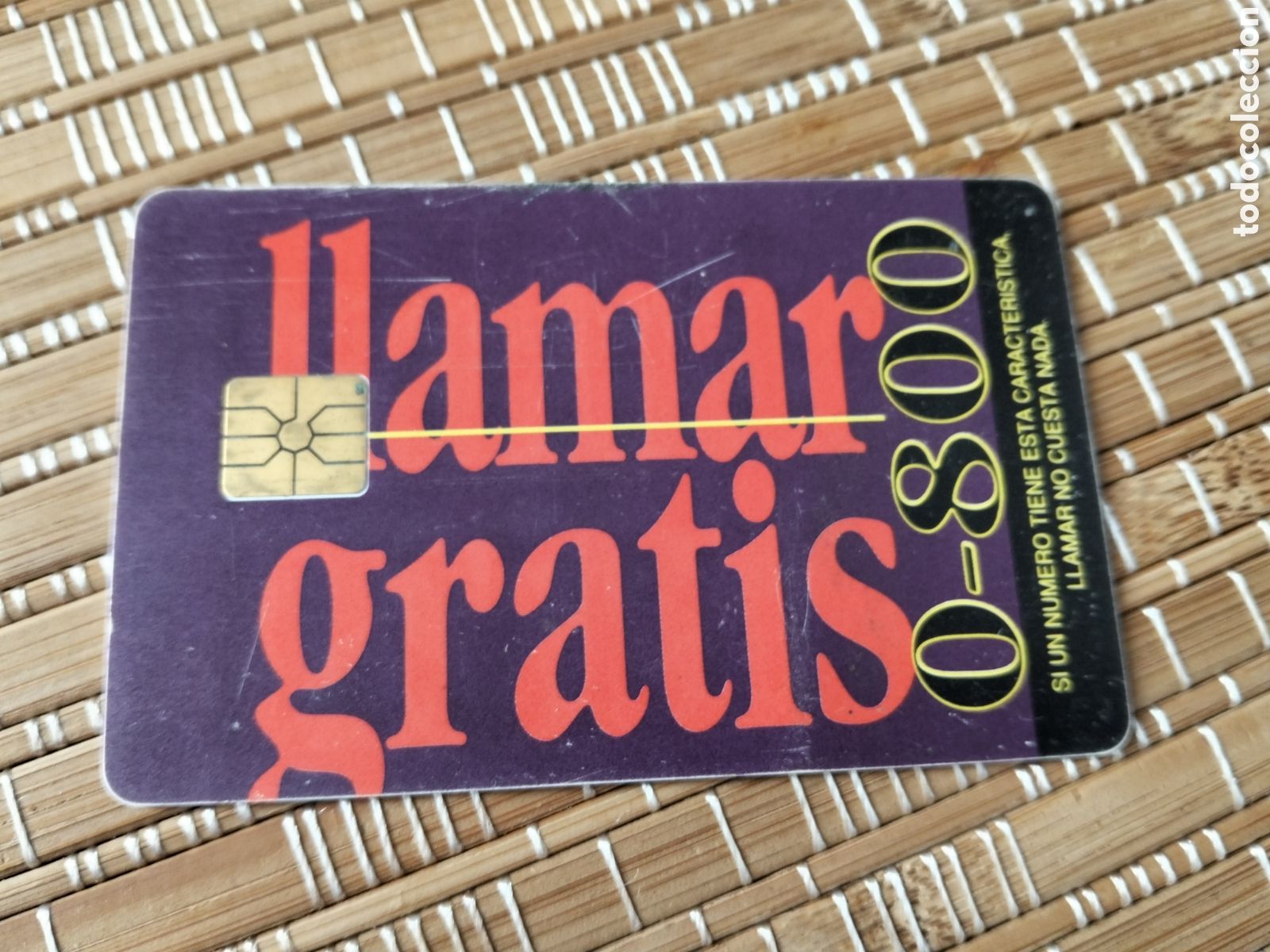Sammlung von Telefonkarten: Tarjeta llamadas telef&oacute;nica telecom argentina llamar gratis 0-800 100 pulsos $ 5,10 06/1995