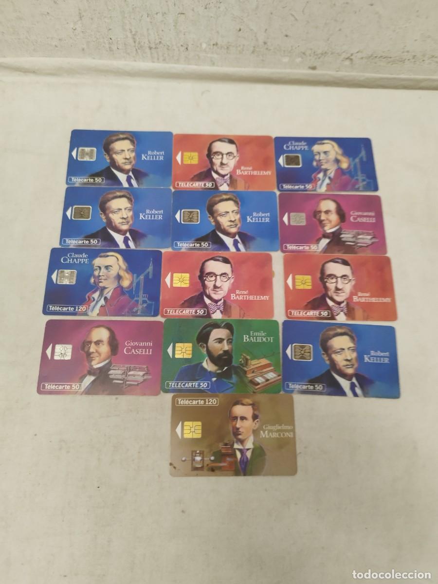 Tarjetas telef&oacute;nicas de colecci&oacute;n: Lote de 13 tarjetas telef&oacute;nicas de la serie grandes figuras de la comunicaci&oacute;n.. de France Telecom.