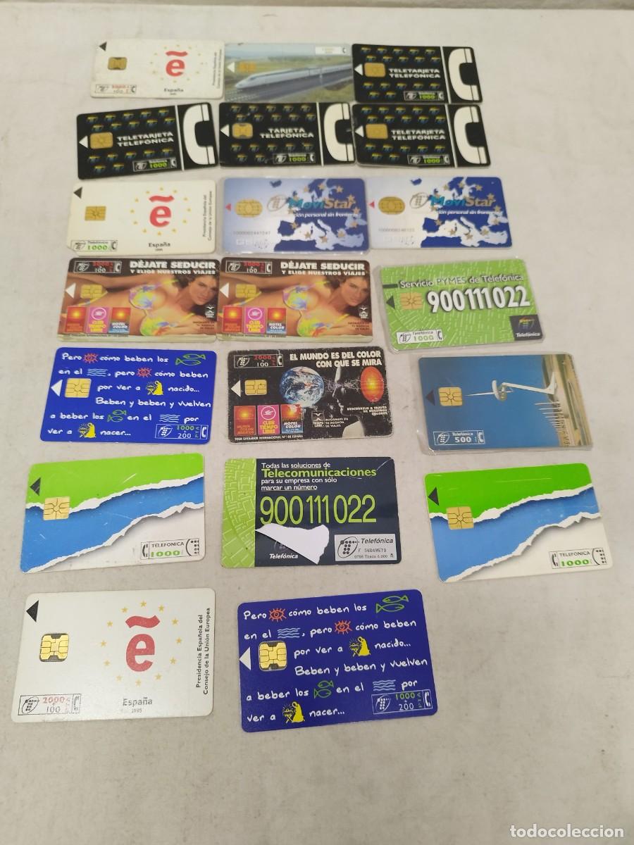 Tarjetas telef&oacute;nicas de colecci&oacute;n: Lote de 20 tarjetas telef&oacute;nicas espa&ntilde;olas de colecci&oacute;n de los a&ntilde;os 90. Telefonica, Movistar.