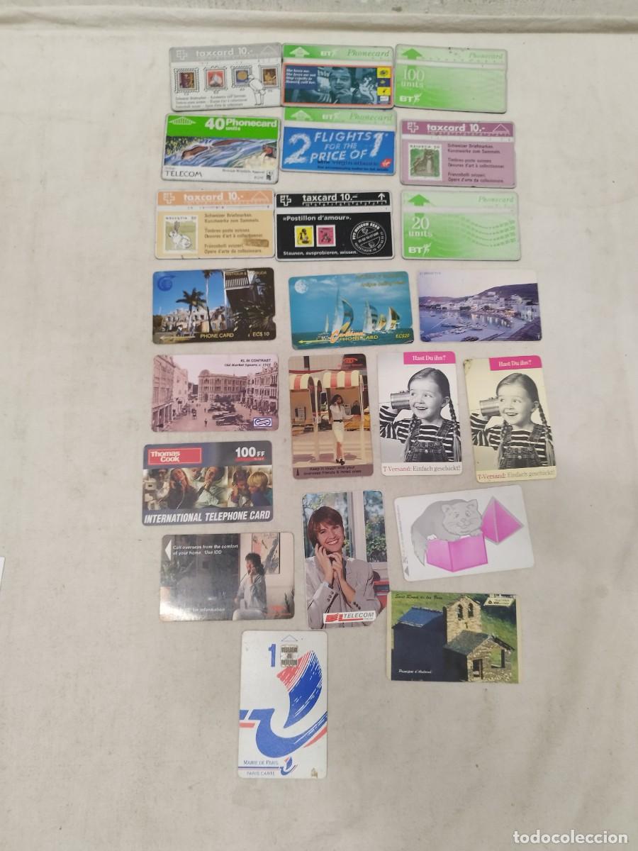 Tarjetas telef&oacute;nicas de colecci&oacute;n: Lote de 22 tarjetas telef&oacute;nicas extranjeras. British Telecom, publicidad Virgin.