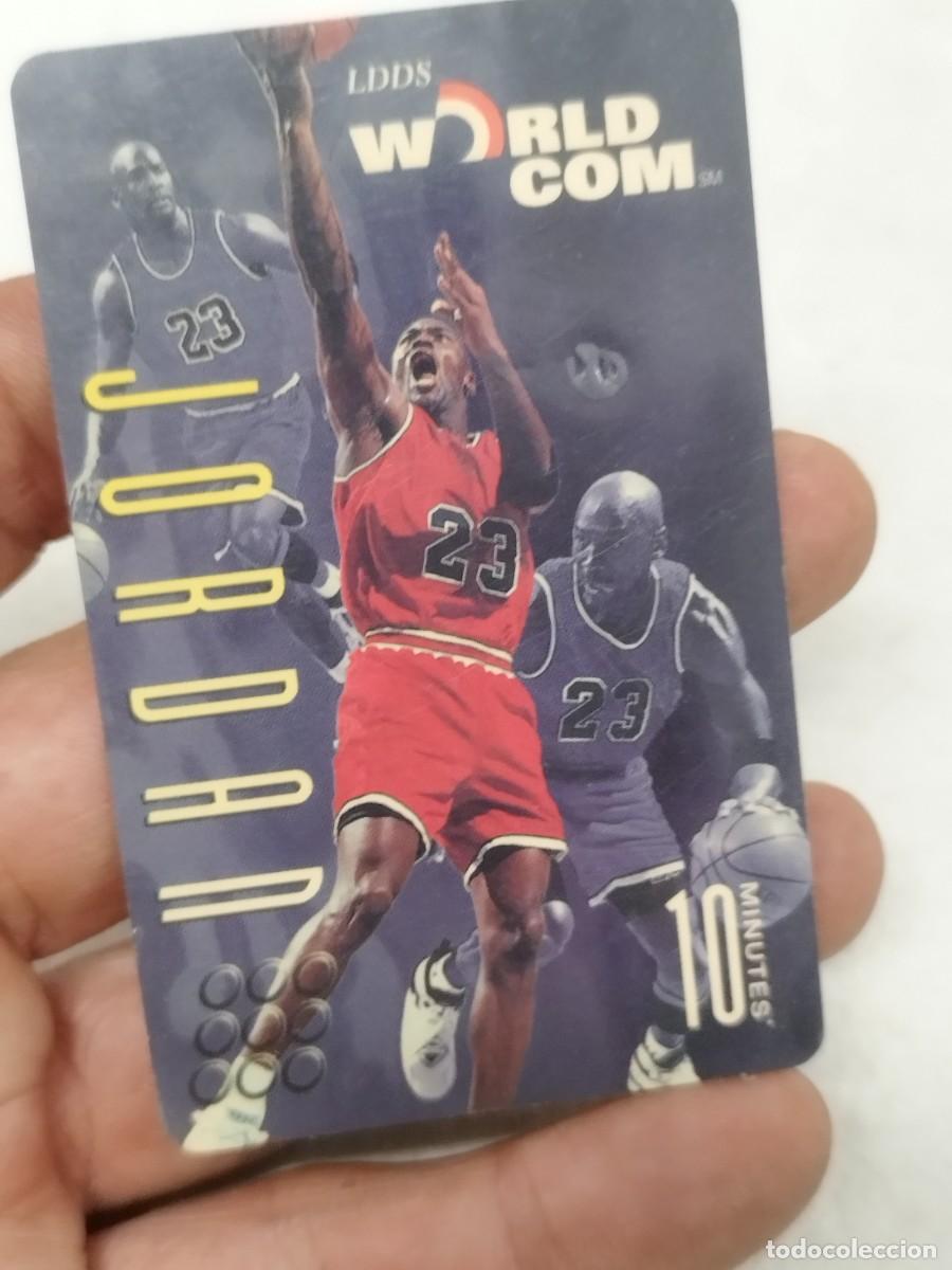Tarjetas telef&oacute;nicas de colecci&oacute;n: tarjeta telef&oacute;nica coleccionable de Michael Jordan de 1996 de LDDS WorldCom. Baloncesto, NBA.