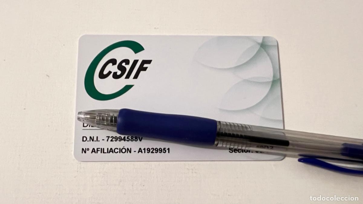 Tarjetas telef&oacute;nicas de colecci&oacute;n: Tarjeta de pl&aacute;stico Card carnet CSIF SINDICAL