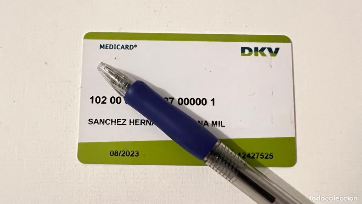 Tarjetas telef&oacute;nicas de colecci&oacute;n: Tarjeta de pl&aacute;stico Card carnet seguros DKV MEDICARD