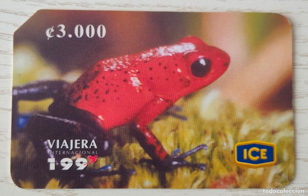 Tarjetas telef&oacute;nicas de colecci&oacute;n: TARJETA TELEF&Oacute;NICA DE PREPAGO DE 3000 COLONES COSTARRICENSES - RANA DARDO FRESA (OOPHAGA PUMILIO)