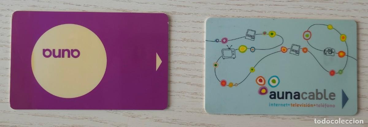 Tarjetas telef&oacute;nicas de colecci&oacute;n: 2 TARJETAS DE ABONADO O DE ACCESO CONDICIONAL DE LA COMPA&Ntilde;&Iacute;A DE TELECOMUNICACIONES AUNA