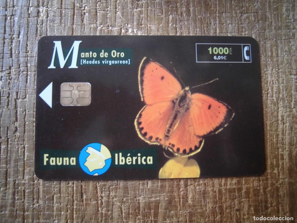 Tarjetas telef&oacute;nicas de colecci&oacute;n: TARJETA TELEF&Oacute;NICA MANTO DE ORO FAUNA IB&Eacute;RICA 1000 PESETAS