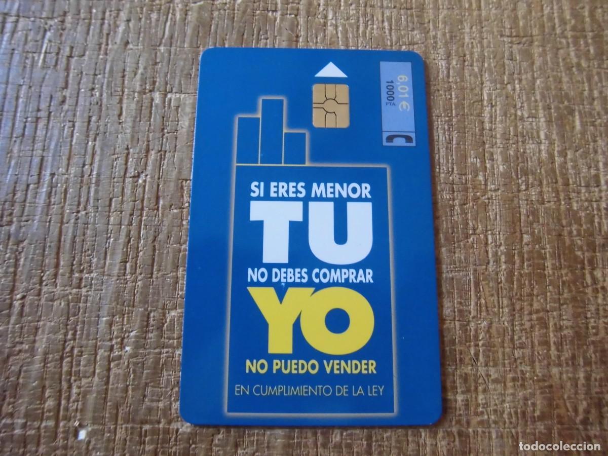 Tarjetas telef&oacute;nicas de colecci&oacute;n: TARJETA TELEF&Oacute;NICA SI ERES MENOR... 6 EUROS