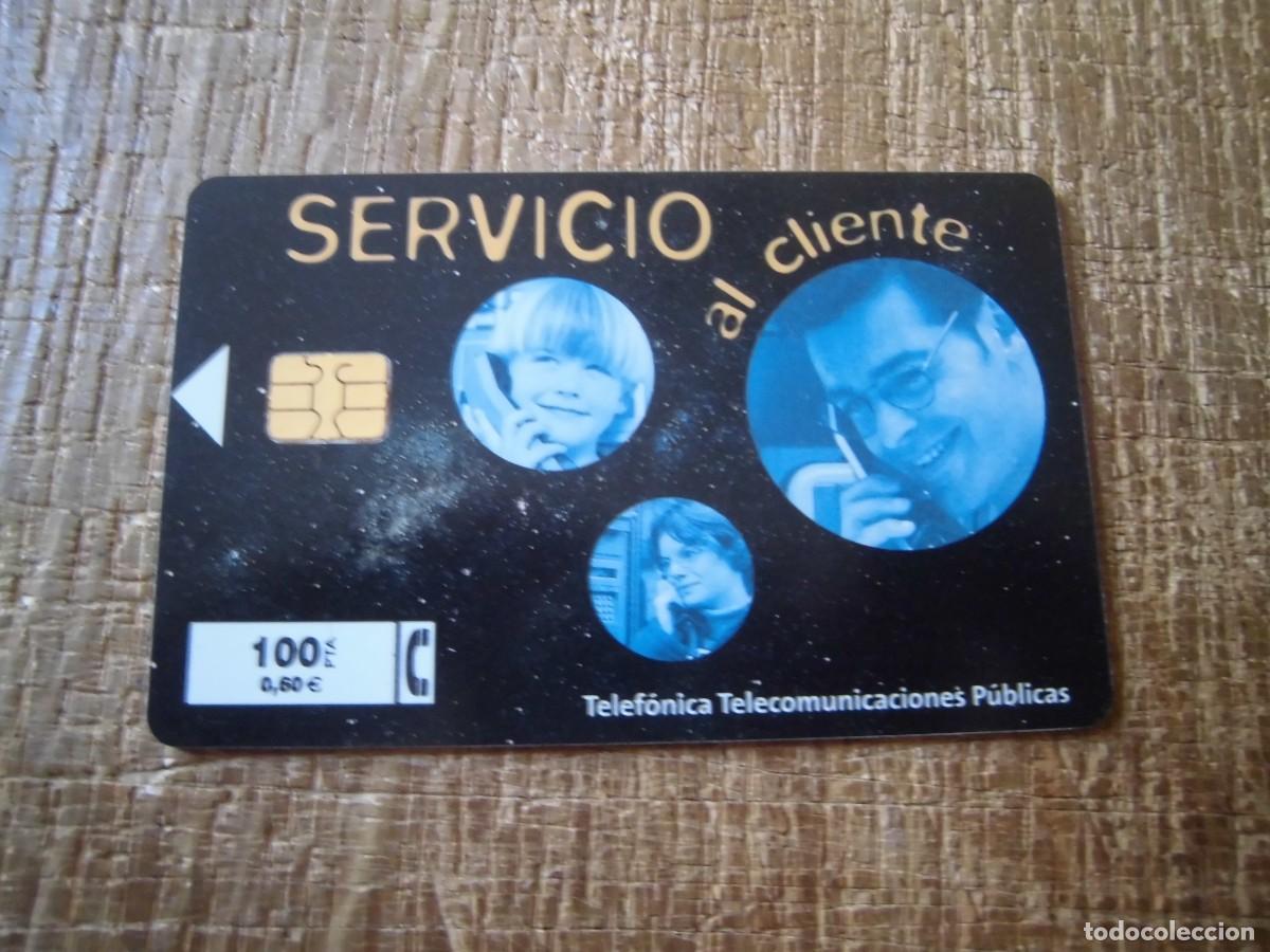 Tarjetas telef&oacute;nicas de colecci&oacute;n: TARJETA TELEF&Oacute;NICA SERVICIO AL CLIENTE 100 PESETAS