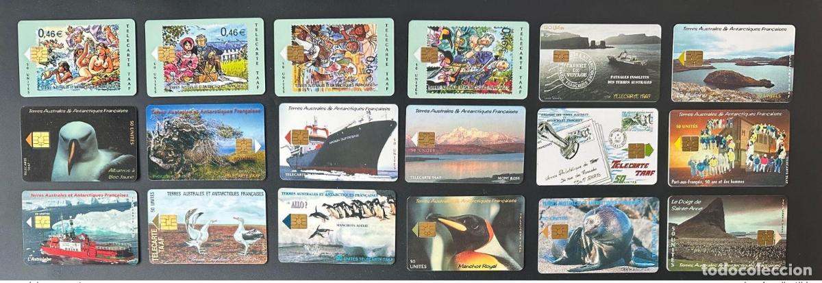 Tarjetas telef&oacute;nicas de colecci&oacute;n: Colecci&oacute;n de 18 teletarjetas TAAF en buen estado Otarie Dufresne Astrolabe Albatros