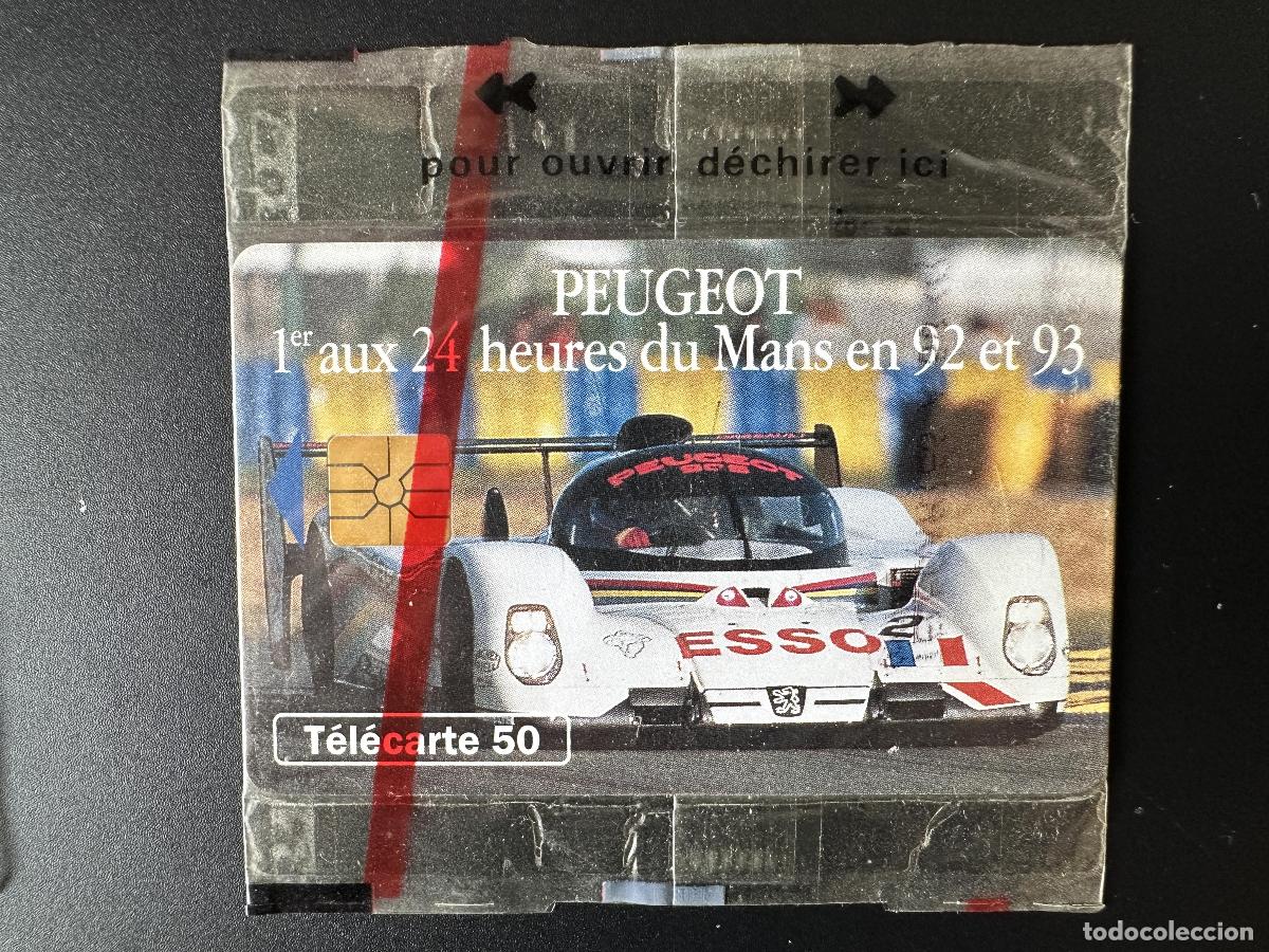 Tarjetas telef&oacute;nicas de colecci&oacute;n: Francia 1993 50U - Telecard Peugeot 1er 24 Hours Mans 92 y 93 en bl&iacute;ster II