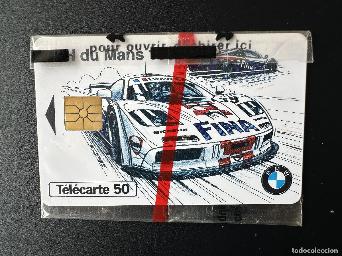 Tarjetas telef&oacute;nicas de colecci&oacute;n: Tarjeta telef&oacute;nica de 50 U para Francia 1996 7000 ex print 24 horas Le Mans BMW en bl&iacute;ster