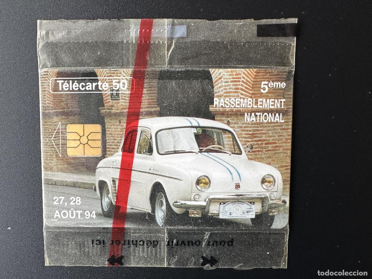 Tarjetas telef&oacute;nicas de colecci&oacute;n: Bl&iacute;ster Telecard France 1994 50U Draw 5600 ex Renault Dauphine Rally