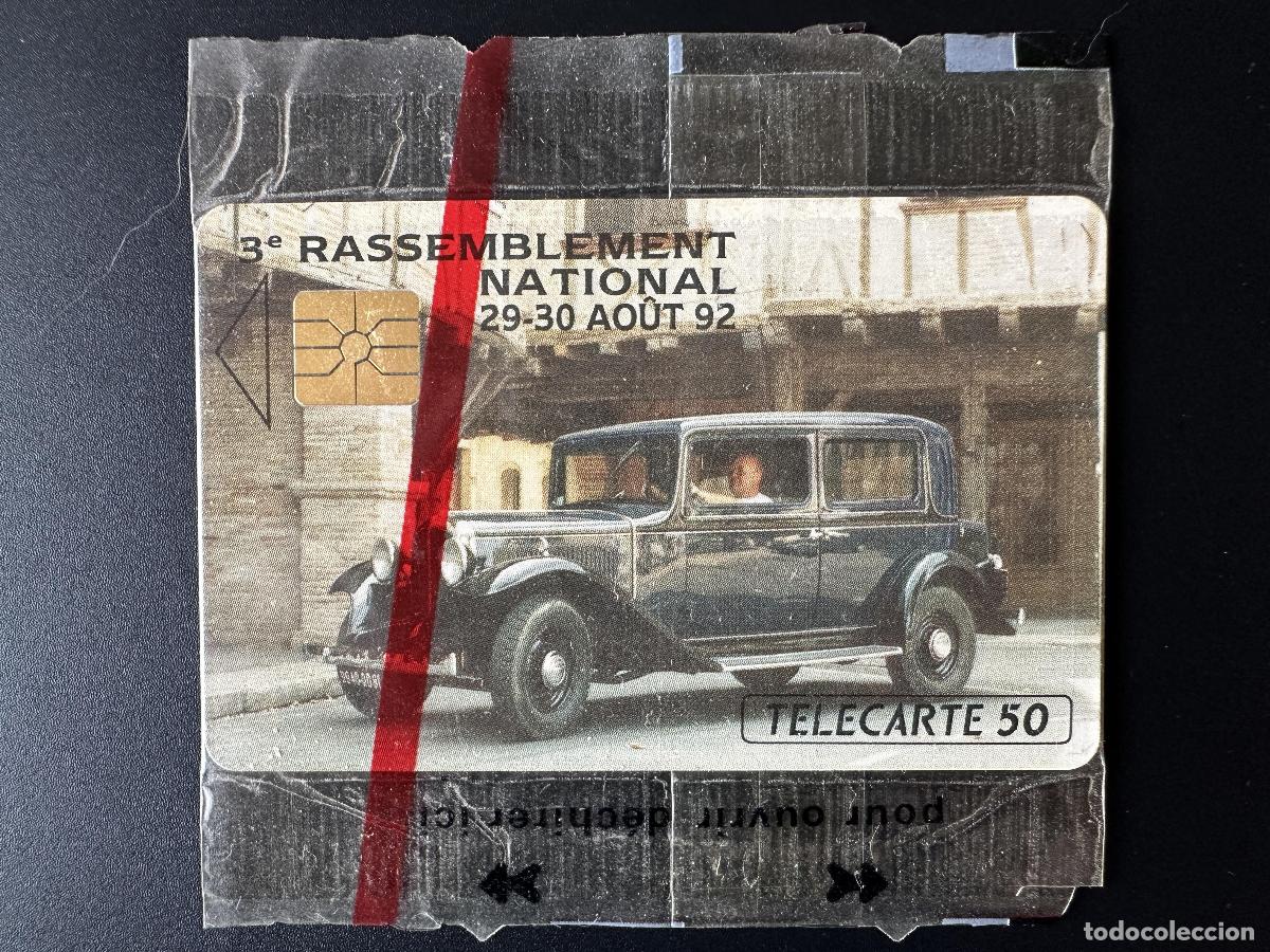 Tarjetas telef&oacute;nicas de colecci&oacute;n: Telecard Francia 1992 50U - 11000 ex draw Renault rally en bl&iacute;ster