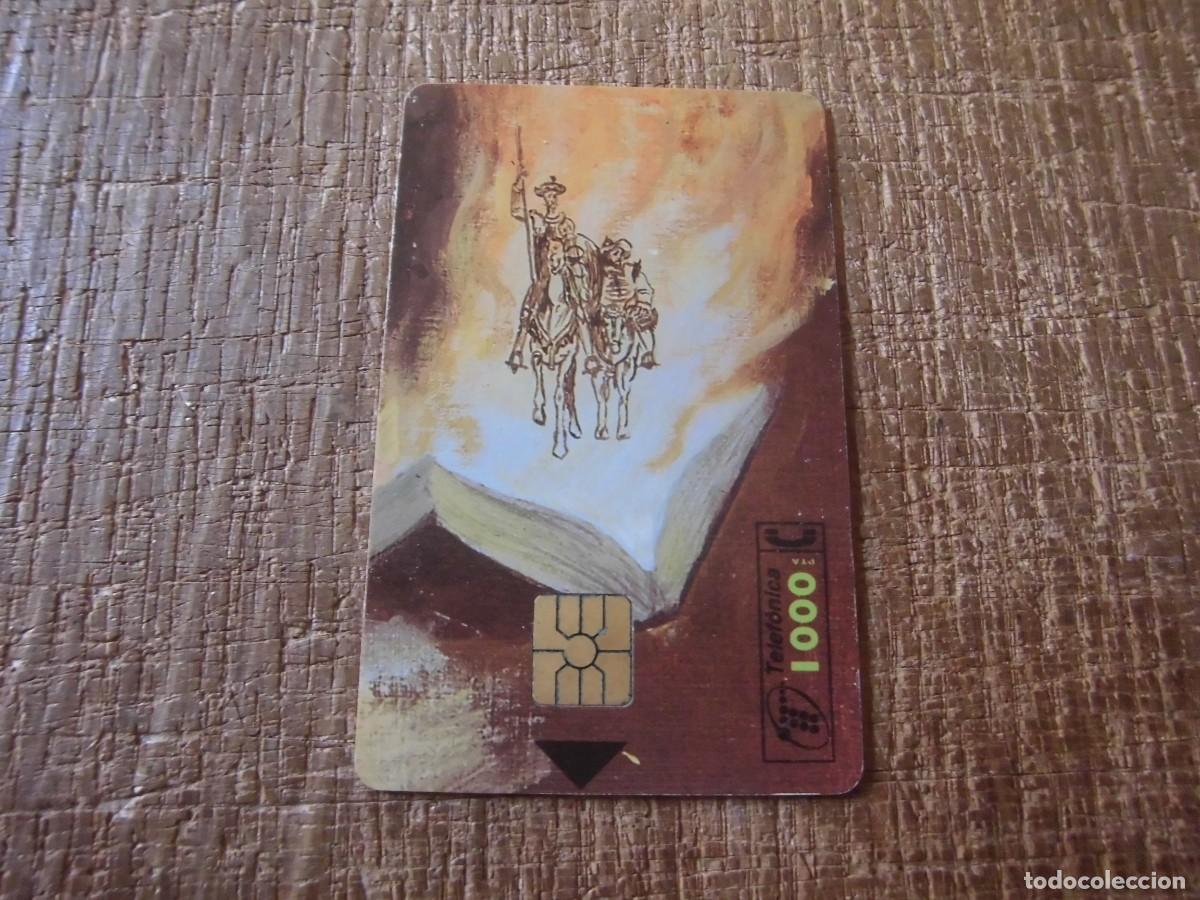 Tarjetas telef&oacute;nicas de colecci&oacute;n: TARJETA TELEF&Oacute;NICA MIGUEL DE CERVANTES 450 ANIVERSARIO 1000 PESETAS